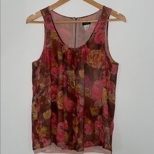 J. Crew Floral Tank Top